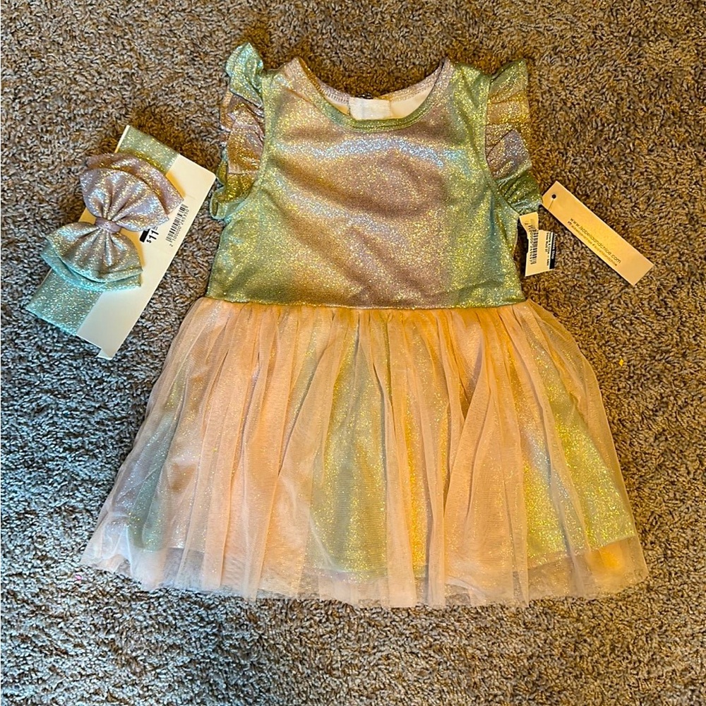 NWT Isobella & Chloe Dress/Headband